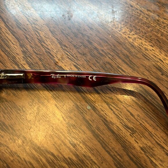 Ray-Ban RB 5286 5628 Brown Marble Full Rim Eyeglasses Frames Only 51-18-135 - Picture 7 of 8